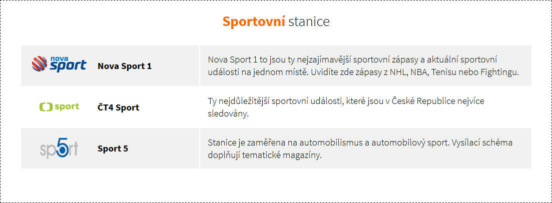 Lepší.TV - programová nabídka
