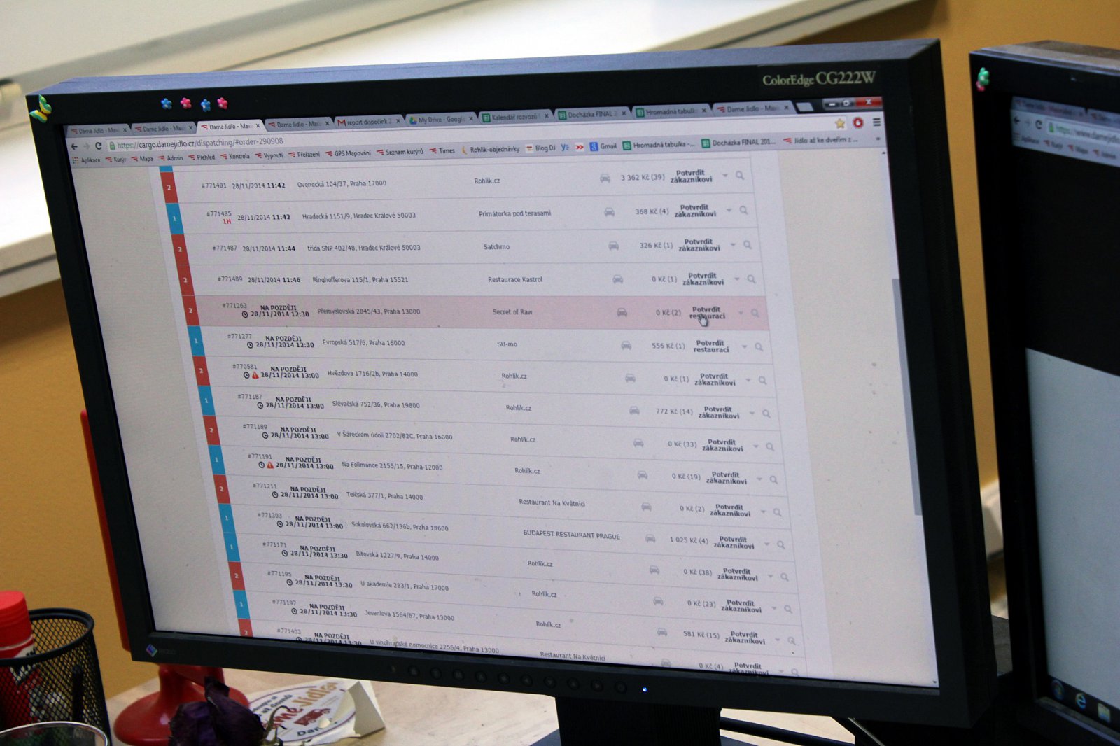 Aktuální zakázky v přehledném seznamu.