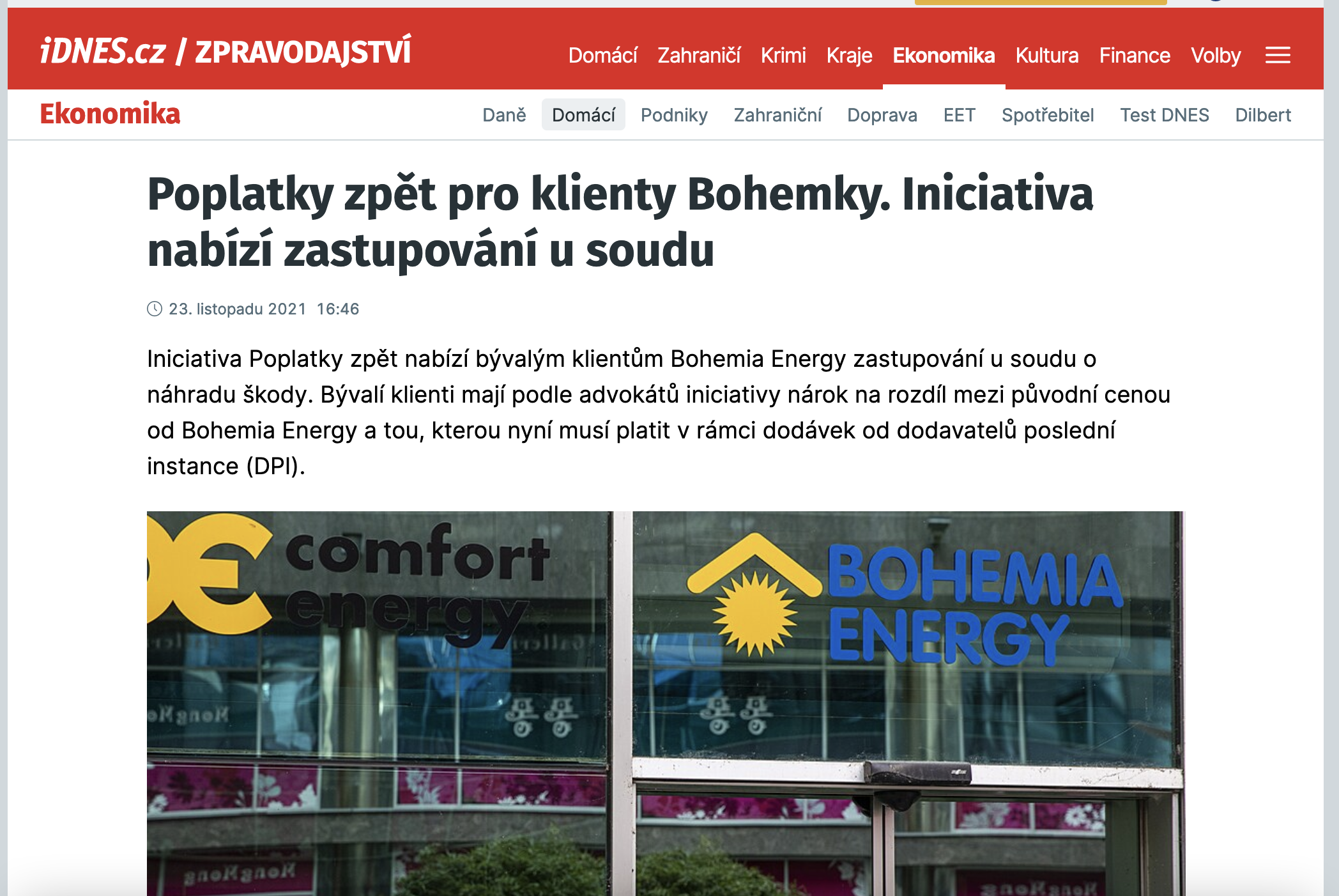 O webu poplatky-zpet.cz mylně informují ČTK a iDNES.cz a považují jej za původní iniciativu poplatkyzpet.cz (24. 11. 2021ú