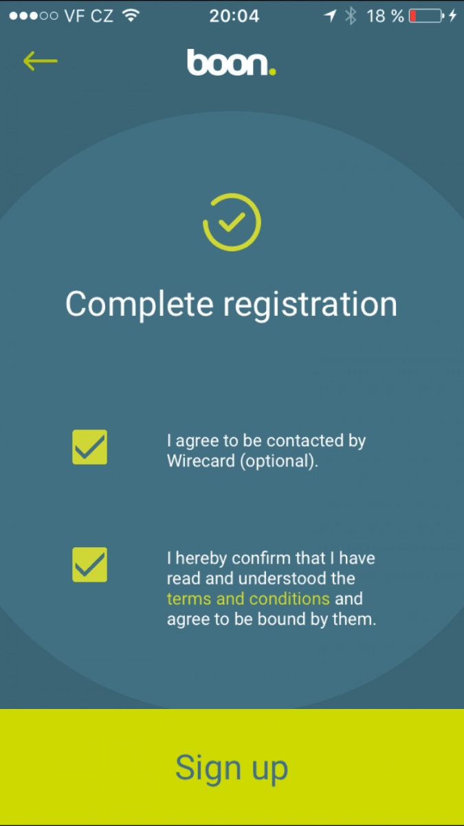 Závěrečné odsouhlasení podmínek.