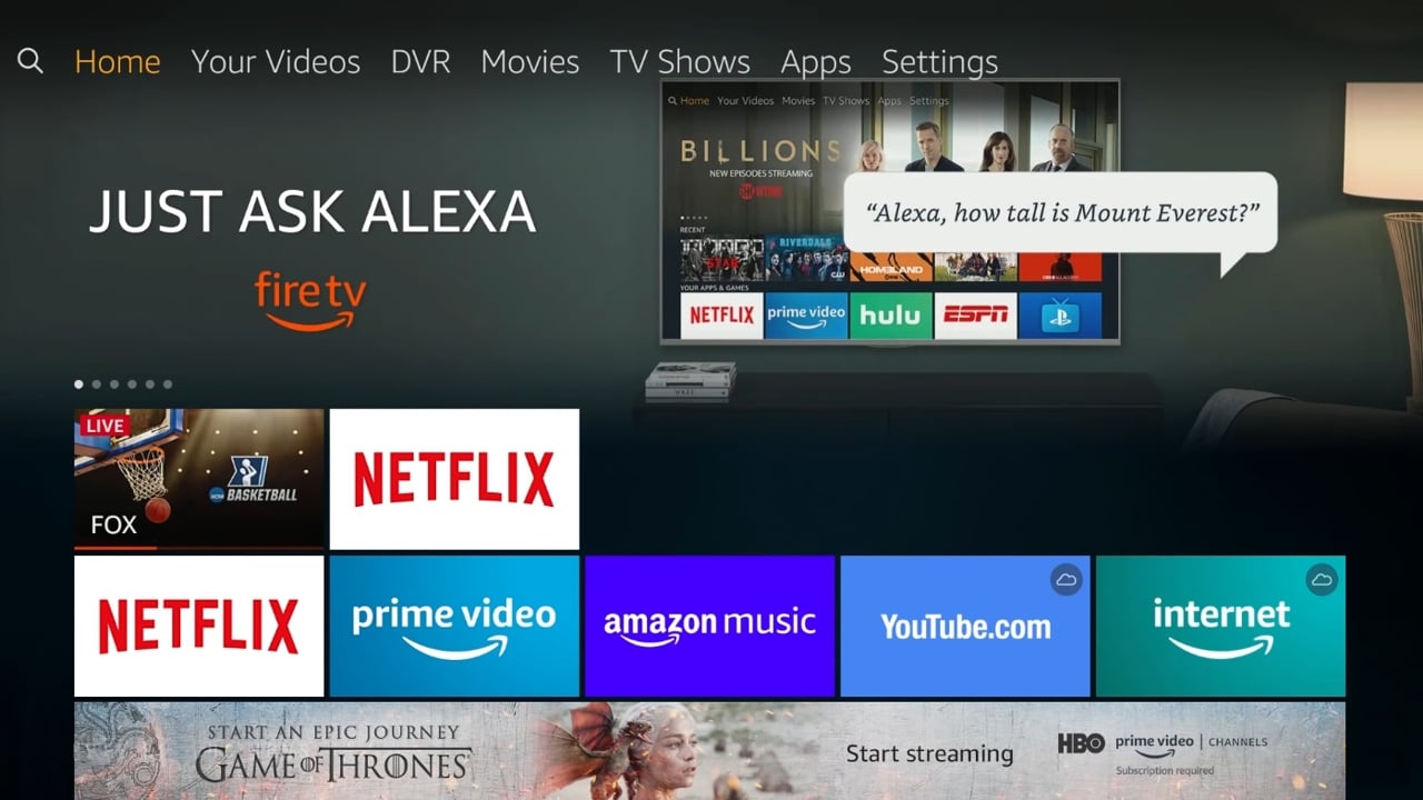 DVR management v kombinaci Fire TV Recast a Fire TV Stick