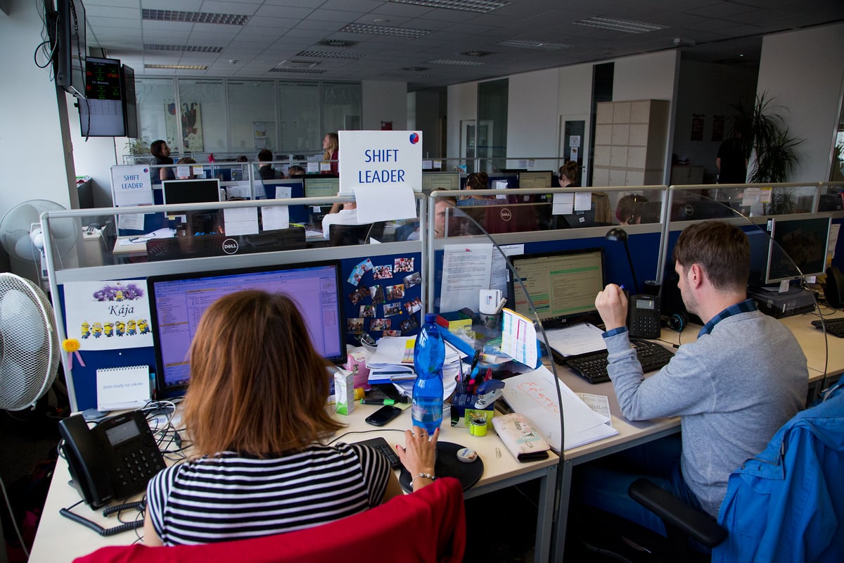Call centrum zaměřené na asistenční služby v oblasti cestování.