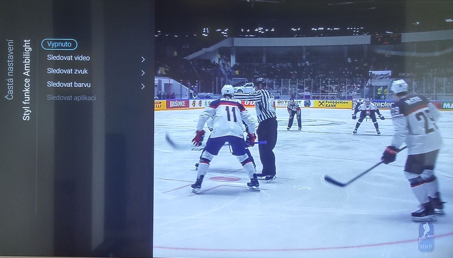 Philips 55PUS6501  - Nabídka na rychlém menu