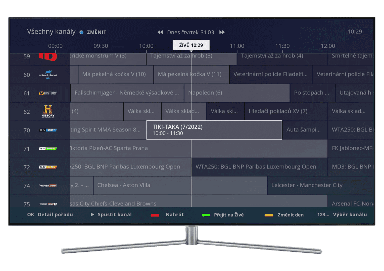 Aplikace O2 TV na televizorech Samsung (2022)