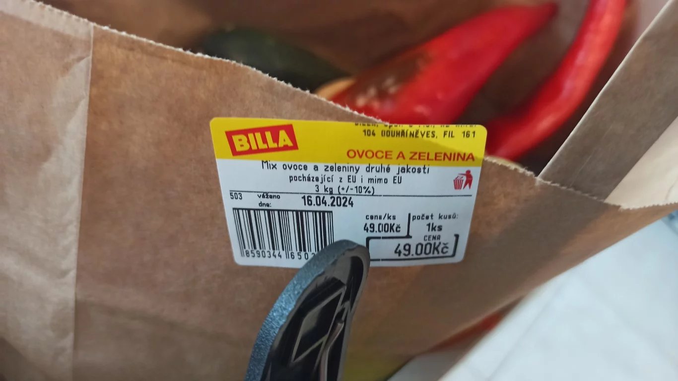 Billa nabízí tašky s ovocem a zeleninou za 49 Kč