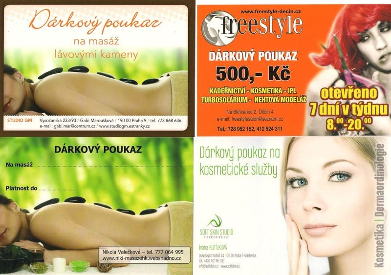 Inspirujte se vánočními dárkovými poukazy.