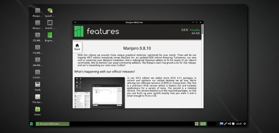 Manjaro 0.8.10