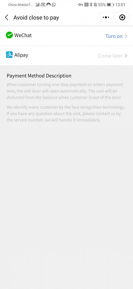 Lecoo: Čínský obchod, který nakupující ověřuje skenem obličeje