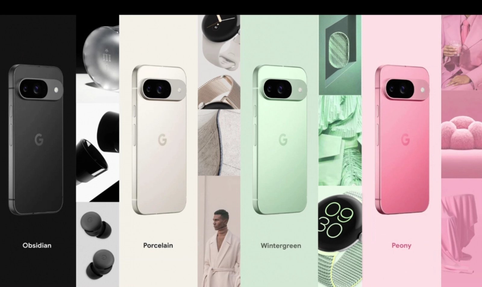 Barevné varianty Google Pixel 9