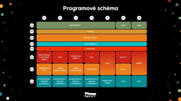 Programové schéma TV Prima, podzim 2024