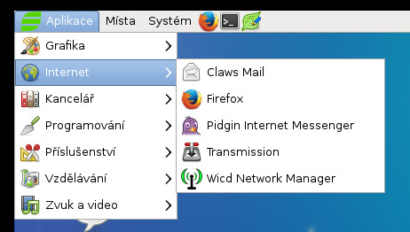 Salix: výchozí uživatelské aplikace