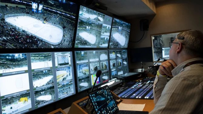 Režie hokejového přenosu O2 TV Sport