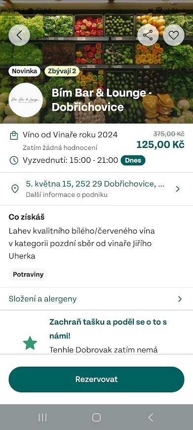 Takhle vypadají stránky aplikace