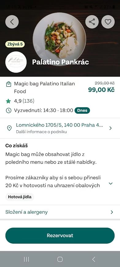 Takhle vypadají stránky aplikace