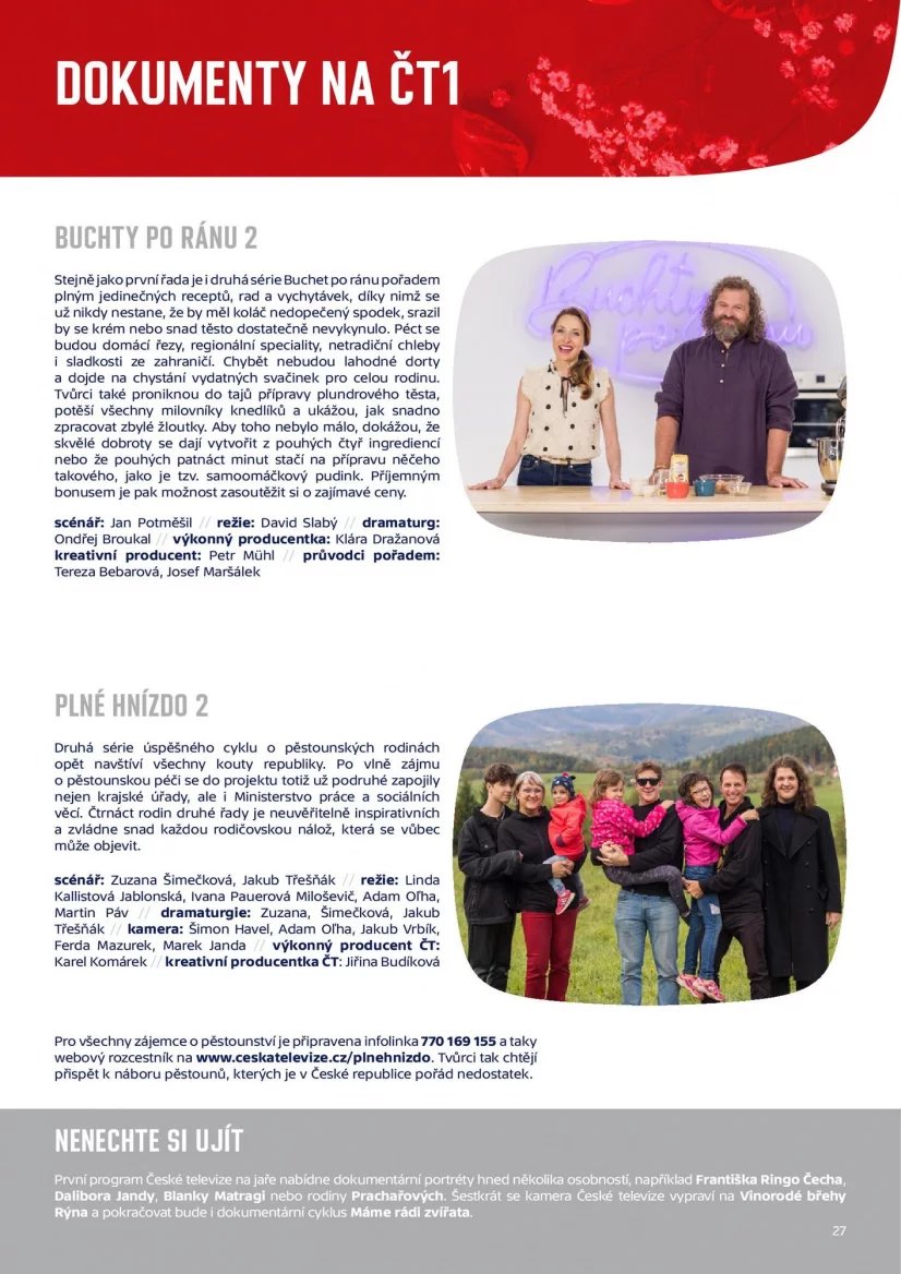 Česká televize - Jarní program 2024