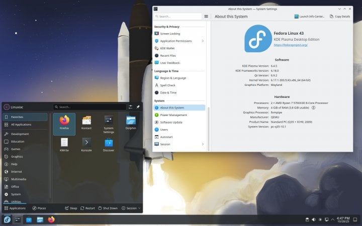Autor: Fedora Fedora 43