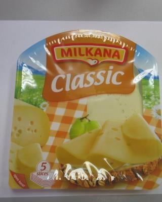 Milkana Classic - plnotučný zrající sýr, plátky