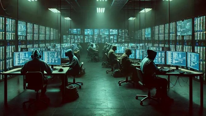 Útočnické call centrum zaměřené na hlasový phishing.