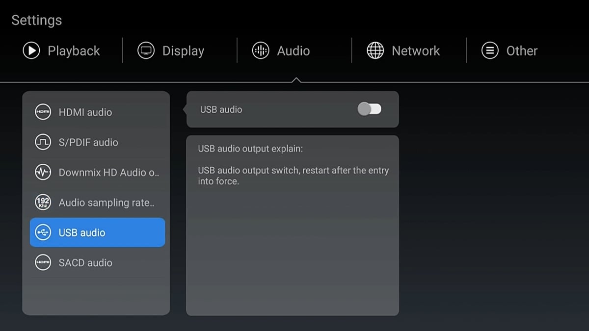 Zidoo Z1000 - nastavení přehrávání, obrazu a zvuku