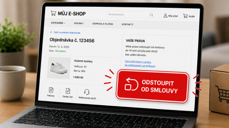 E-shopy budou muset nabídnout tlačítko pro odstoupení od smlouvy do 14 dnů
