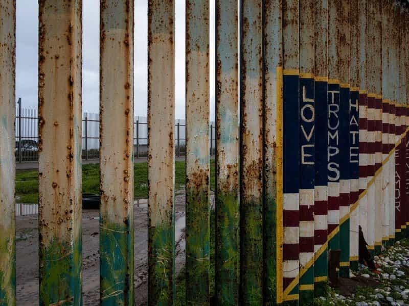Americko-mexická hranice u města Tijuana  