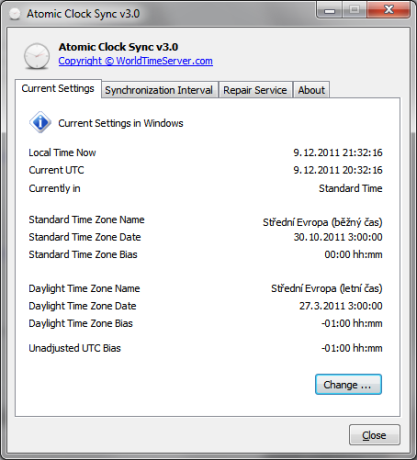 Pomocí Atomic Clock Sync zajistíte přesný čas na vašem PC