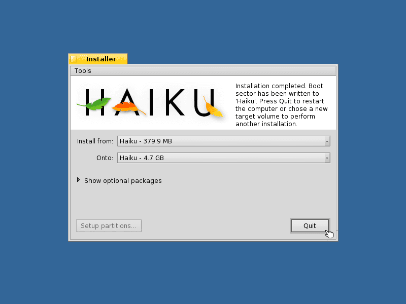 Haiku beta