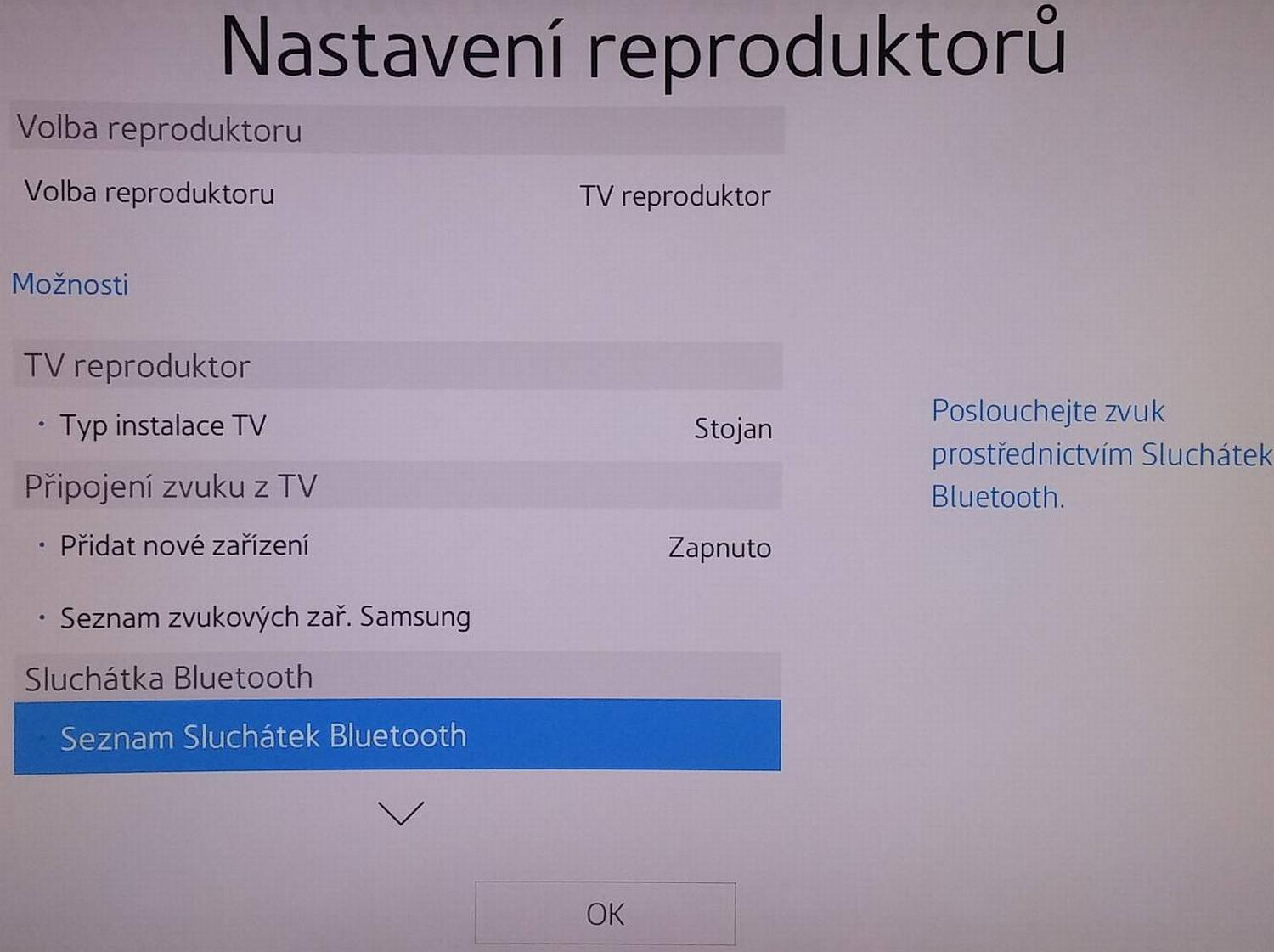Nastavení obrazu a zvuku
