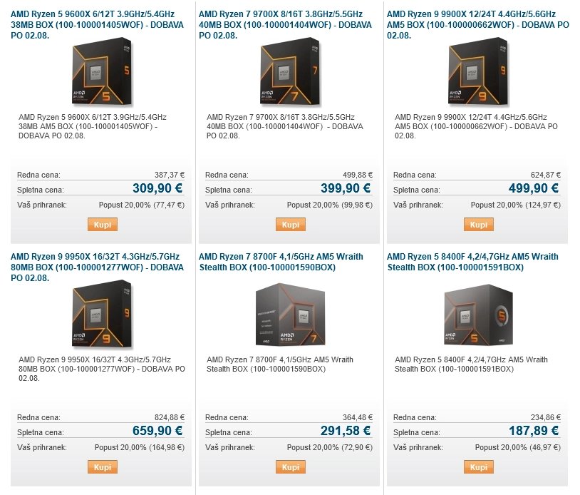 Ryzeny 9000 v obchodě Funtech