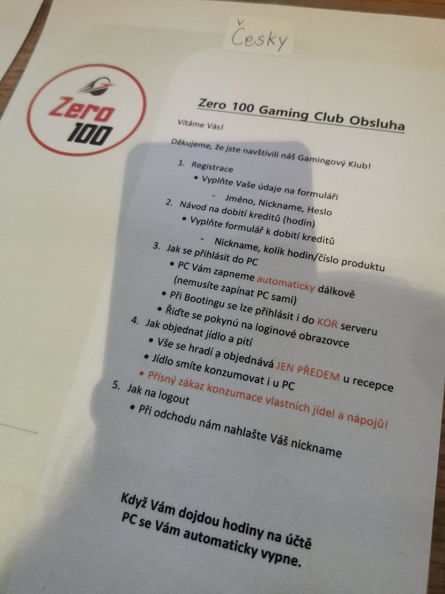 Zero 100 Gaming Club