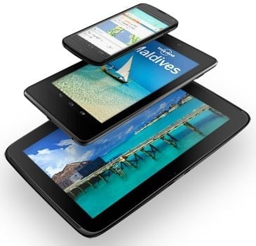 Celá rodina Googlu: Nexus 4, Nexus 7 a Nexus 10