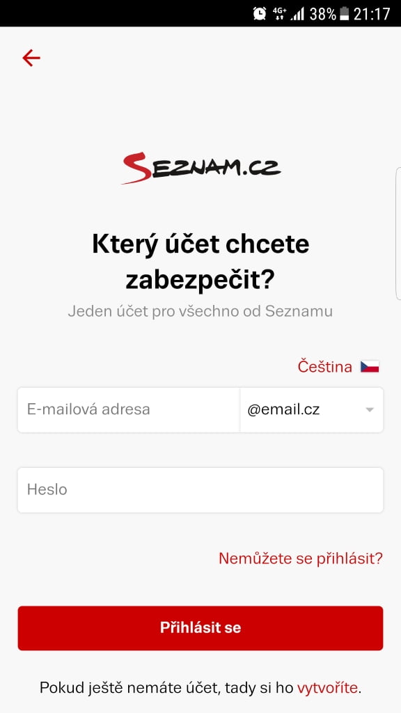 Seznam.cz a dvoufázové přihlašování