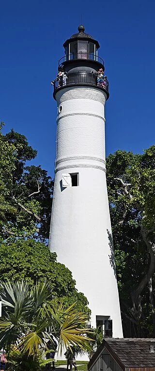 Současná podoba majáku na floridském Key West na místě, kde kdysi sloužila Barbara Mabrity - původní maják se zřítil během uragánu.
