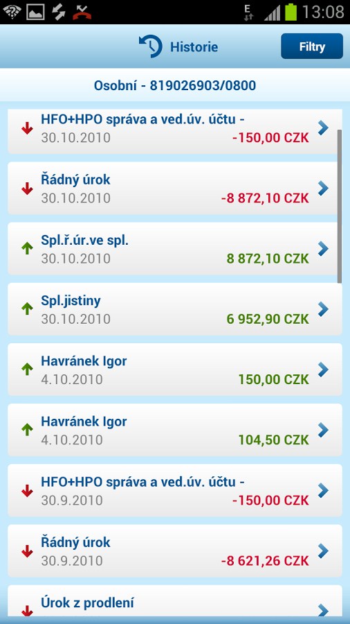 Mobilní bankovnictví České spořitelny