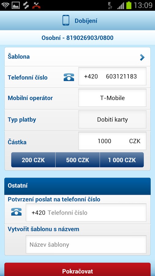 Mobilní bankovnictví České spořitelny