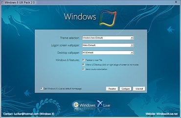 Windows 8 UX Pack - vzhled Windows 8 na vašem počítači už dnes