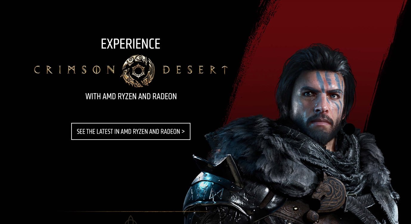 Crimson Desert ke grafikám a procesorům AMD