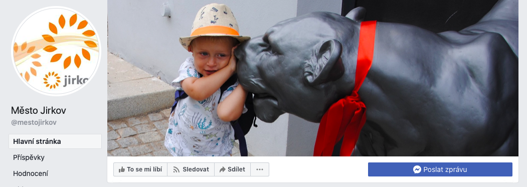 Nevhodné úvodní fotografie měst a obcí na sociálních sítích