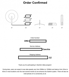 Objednávka Starlinku v Česku