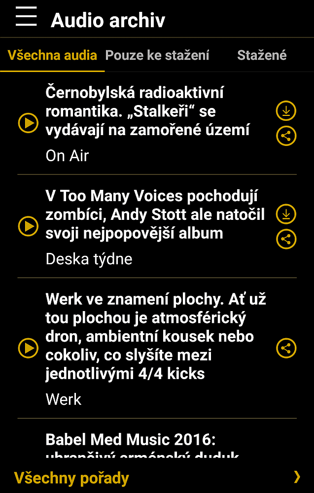 Radio Wave - mobilní aplikace, 2016