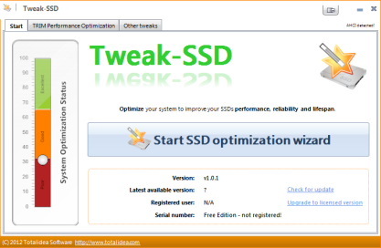 Tweak-SSD optimalizuje výkon SSD disku