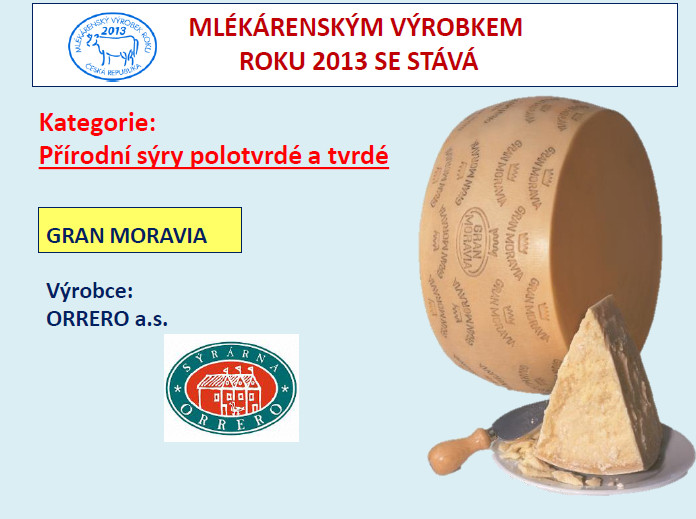 Mlékárenský výrobek roku 2013