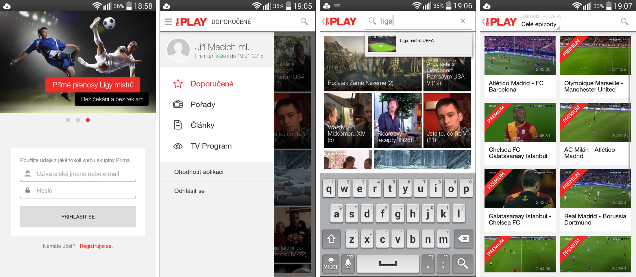 Prima Play pro Android