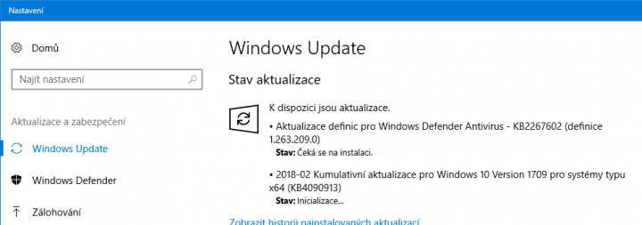 Windows 10 Fall Creators Update získal další kumulativní aktualizaci