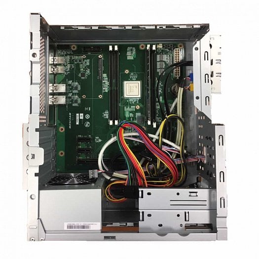 Desktopový microATX počítač s procesorem Socionext SynQuacer SC2A11, sloužit má pro nativní vývoj softwaru platformy ARMv8