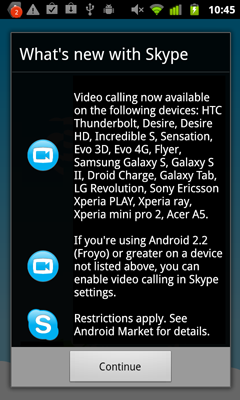 Skype Android