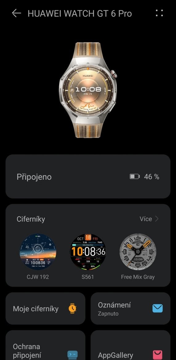 Huawei Watch GT 6 Pro aplikace