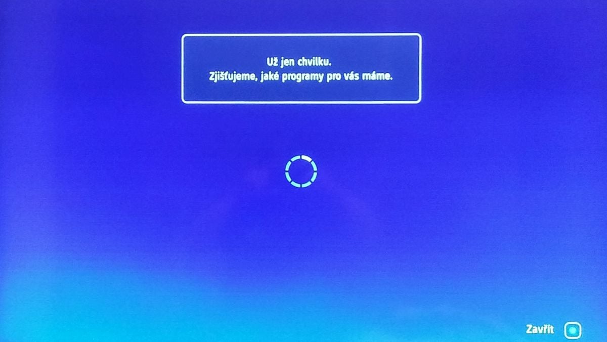 Pokud jsme v předchozí nabídce stlačili Zavřít, aplikace opět naběhla do SMS platby. To se opakovalo třikrát a poté se konečně z této části podařilo vyskočit zpět do nabídky.