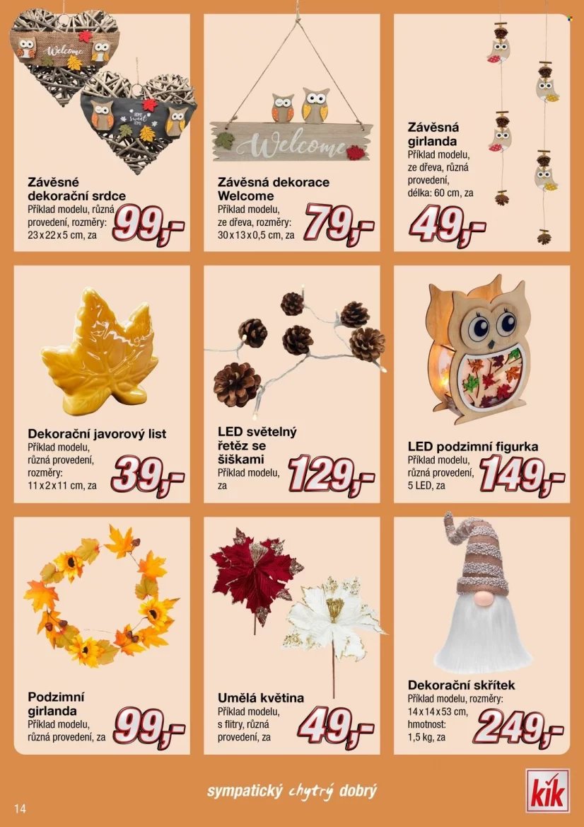 Halloweenská a podzimní nabídka v letácích obchodů