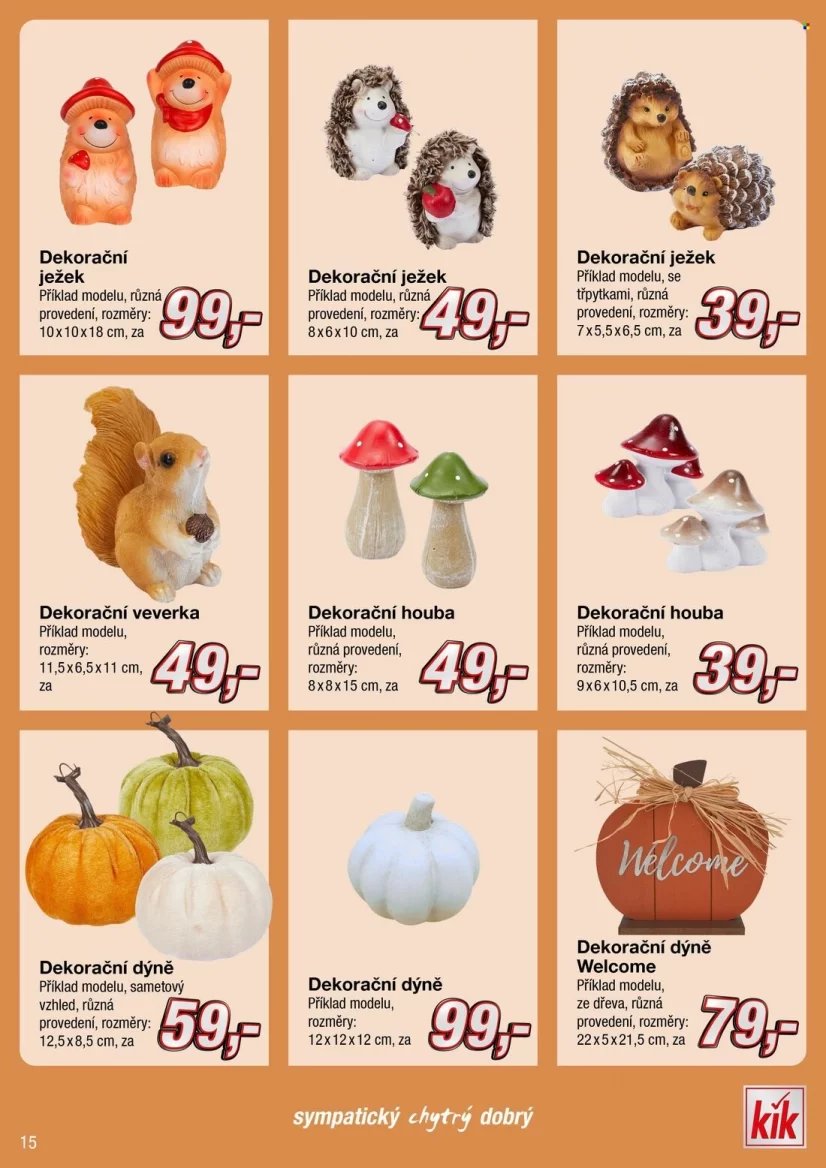 Halloweenská a podzimní nabídka v letácích obchodů